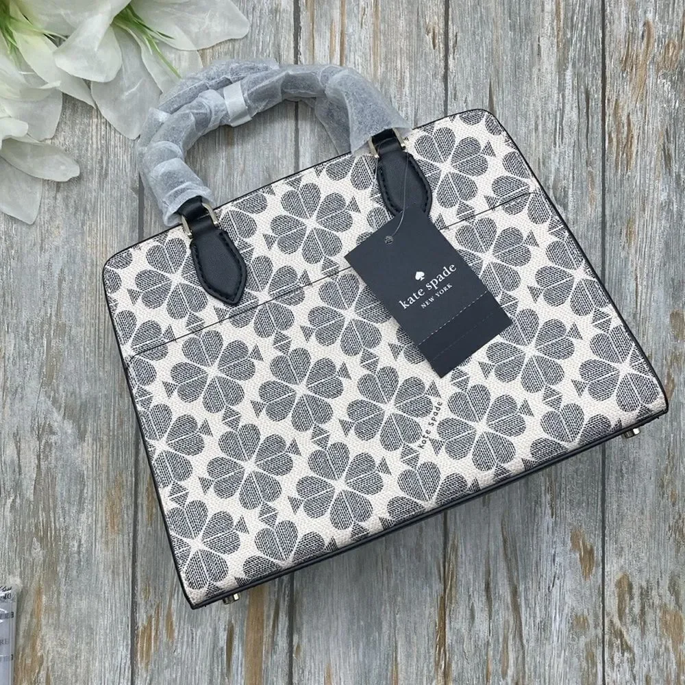 Kate Spade Signature Spade Flower Small Satchel & Card Case Crossbody Bag Purse